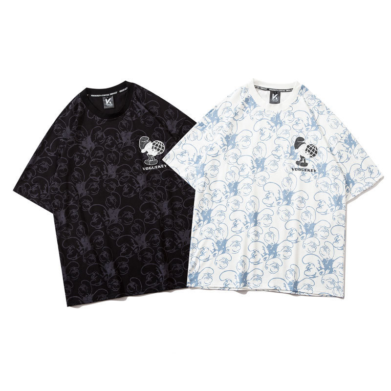 fashion t shirt impas national style flower printed cotton short sleeve men's and women's loose casual trend summer, White;black
fashion t shirt impas national style flower printed cotton short sleeve men's and women's loose casual trend summer, White;black