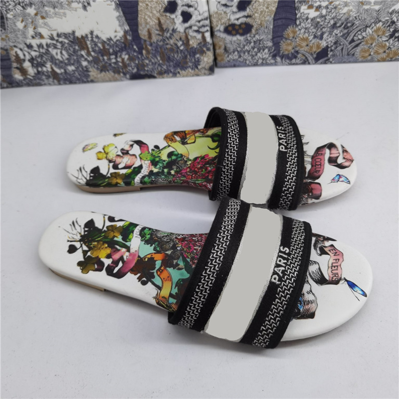 Fashion Womens Slippers Slide Classic Cotton Woven Embroidered Flat Shoes Designer Rubber Sandals Luxury Flip Flop Heatshoes, Black
Fashion Womens Slippers Slide Classic Cotton Woven Embroidered Flat Shoes Designer Rubber Sandals Luxury Flip Flop Heatshoes, Black