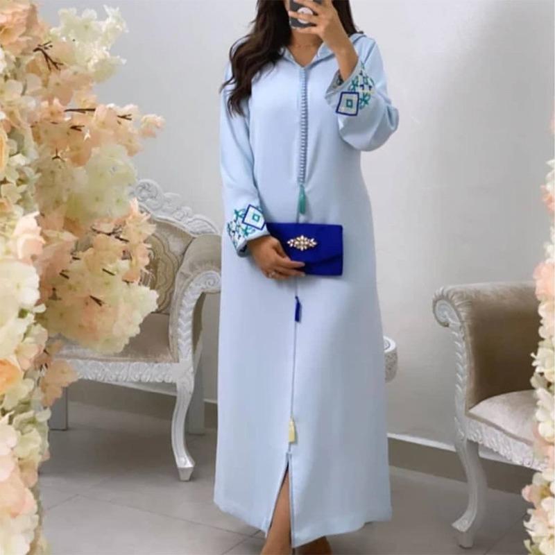 Ethnic Clothing Floral Embroidery Dubai Abaya 2021 Women Dresses Arabic Muslim Long Dress Spring Fashion Turkey Moroccan Woman Jalaba Robe X
Ethnic Clothing Floral Embroidery Dubai Abaya 2021 Women Dresses Arabic Muslim Long Dress Spring Fashion Turkey Moroccan Woman Jalaba Robe X