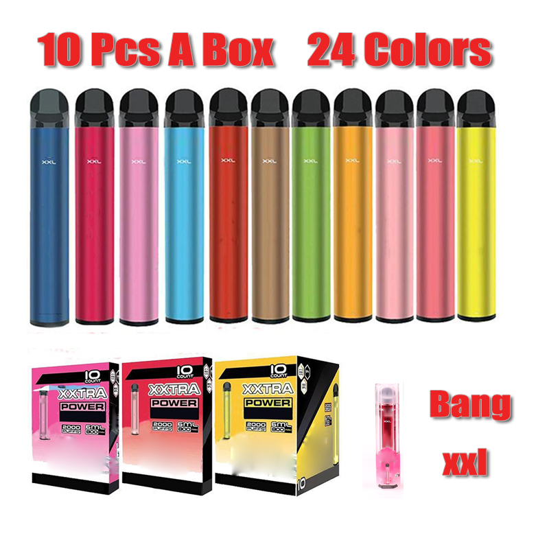 Bang XXL Disposable Device 800mAh Battery Pre-filled 6ml Pod 2000 Puffs XXtra Kits Vape Pen VS Bar Plus XL Randm Dazzle Pro Good quality
Bang XXL Disposable Device 800mAh Battery Pre-filled 6ml Pod 2000 Puffs XXtra Kits Vape Pen VS Bar Plus XL Randm Dazzle Pro Good quality