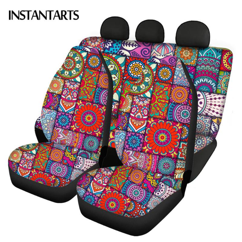 Car Seat Covers INSTANTARTS Square Bohemian Mandala Patchwork Print Polyester Fabric Front And Back Vehicle Set Soft
Car Seat Covers INSTANTARTS Square Bohemian Mandala Patchwork Print Polyester Fabric Front And Back Vehicle Set Soft