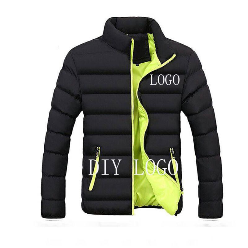 Men's Jackets Winter Custom LOGO Name Baseball Uniform Jacket Casual Thickening