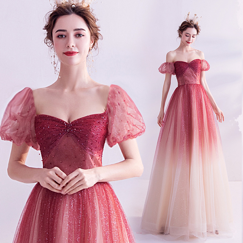 Elegant Evening Dresses Sweetheart Short Sleeve Race Tulle Flower Women Formal Stunning Floor Length Prom Dress Robe De Marie Custom Made
