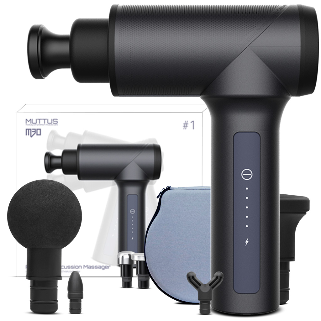 Percussion Massage Gun MUTTUS M30 Handheld Best Deep Tissue Massager for Muscle Pain Relief 3200 Per Minute 35-50 Db Noi
Percussion Massage Gun MUTTUS M30 Handheld Best Deep Tissue Massager for Muscle Pain Relief 3200 Per Minute 35-50 Db Noi