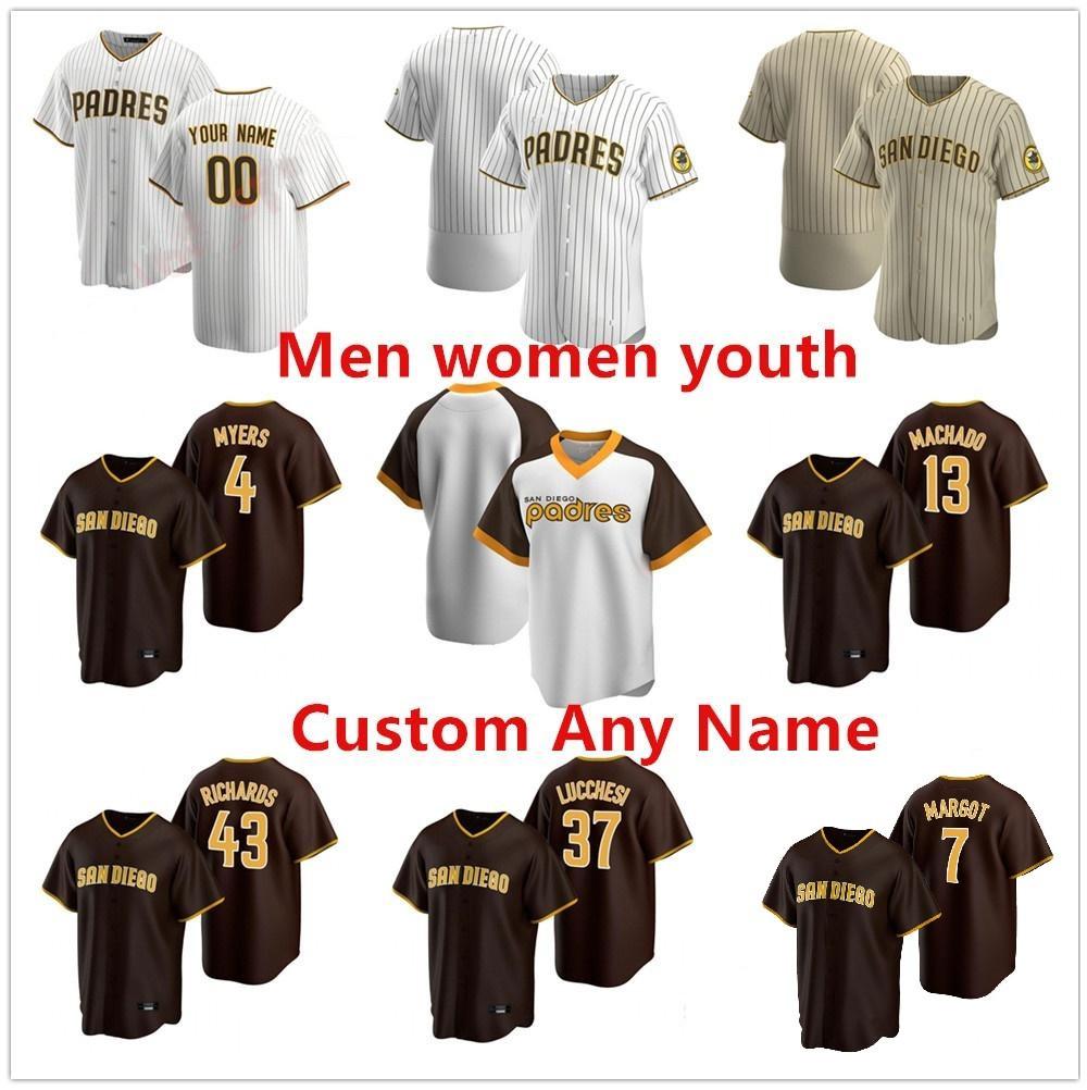2021 San Diego Men's and Women's Youth 23 Fernando Tatis Manny Machado Padres Tony Gwen Eric Hosmer Brown returns to baseball jersey, Blue;black
2021 San Diego Men's and Women's Youth 23 Fernando Tatis Manny Machado Padres Tony Gwen Eric Hosmer Brown returns to baseball jersey, Blue;black
