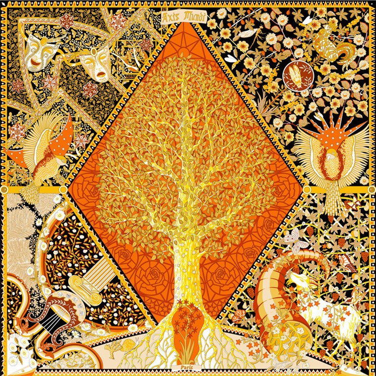 Twill Silk Scarf Women Tree Mask Printing Square Scarves Fashion Wraps Female Foulards Large Hijab Shawls Neckerchief 130CM*130CM
Twill Silk Scarf Women Tree Mask Printing Square Scarves Fashion Wraps Female Foulards Large Hijab Shawls Neckerchief 130CM*130CM