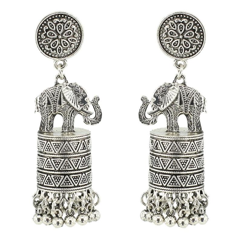 Dangle & Chandelier 1 Pair Retro Ethnic Elephant Tassel Dangler Earrings Vintage Women Bridal Jewelry Gifts Wedding Party Decor, Silver
Dangle & Chandelier 1 Pair Retro Ethnic Elephant Tassel Dangler Earrings Vintage Women Bridal Jewelry Gifts Wedding Party Decor, Silver