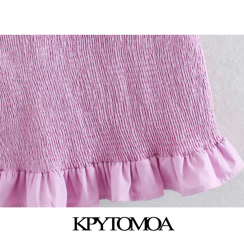 Women Chic Fashion Ruffled Stretch Slim Sheath Mini Dress Square Collar Short Sleeve Female Dresses 210420