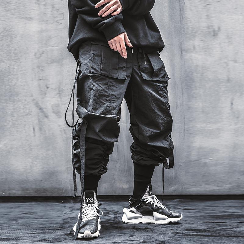 Men's Pants Clothes Harajuku Streetwear Side Streamer Leggings Loose Multi Pocket Overalls Casual Jogger Ribbon Vaporwave Hiphop, Black
Men's Pants Clothes Harajuku Streetwear Side Streamer Leggings Loose Multi Pocket Overalls Casual Jogger Ribbon Vaporwave Hiphop, Black