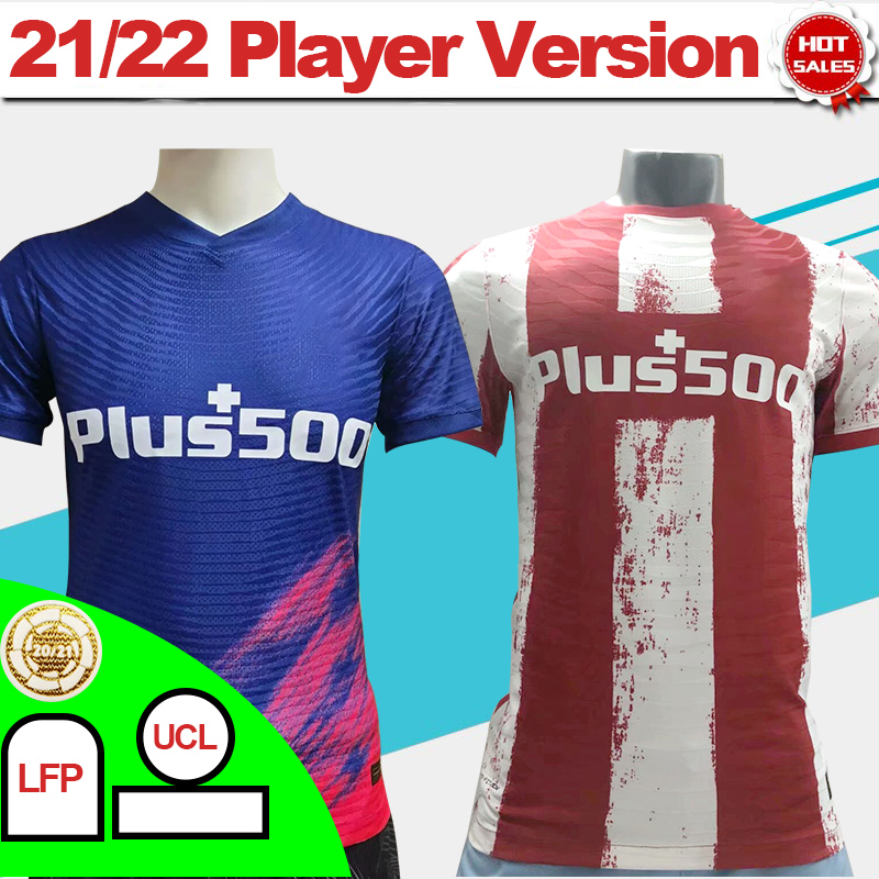 Player Version Madrid Soccer Jersey 21/22 SUAREZ JOAO FELIX LEMAR KONDOGBIA Soccer Shirts Home Red Away Blue Men Short Sleeve Football Uniform Customized 2021 2022, No name no number
Player Version Madrid Soccer Jersey 21/22 SUAREZ JOAO FELIX LEMAR KONDOGBIA Soccer Shirts Home Red Away Blue Men Short Sleeve Football Uniform Customized 2021 2022, No name no number