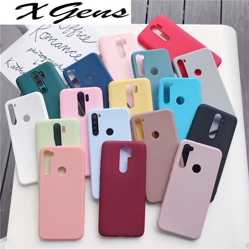 

candy colors silicone case for xiaomi redmi note 8 pro 8t 7 7a 8a k20 5 6 pro 8 t redmi 9 xiomi matte soft tpu back cover fundas, Purple