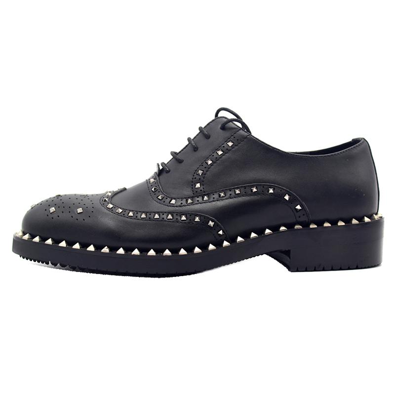 Spring And Autumn Rivet Oxford Handmade Genuine Leather Fashion Shoes For Men Increase Loafers Brogue Dress, Black
Spring And Autumn Rivet Oxford Handmade Genuine Leather Fashion Shoes For Men Increase Loafers Brogue Dress, Black