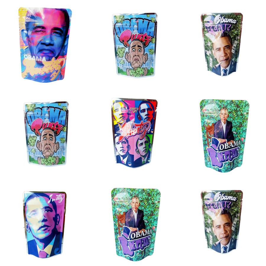 Packing Runtz Obama 3.5g Mylar Bags jokes up Zipper Pouch Storage Retail Package Packaging For Dry Herb Flower Tobacco Smell Proof bag popular design
Packing Runtz Obama 3.5g Mylar Bags jokes up Zipper Pouch Storage Retail Package Packaging For Dry Herb Flower Tobacco Smell Proof bag popular design