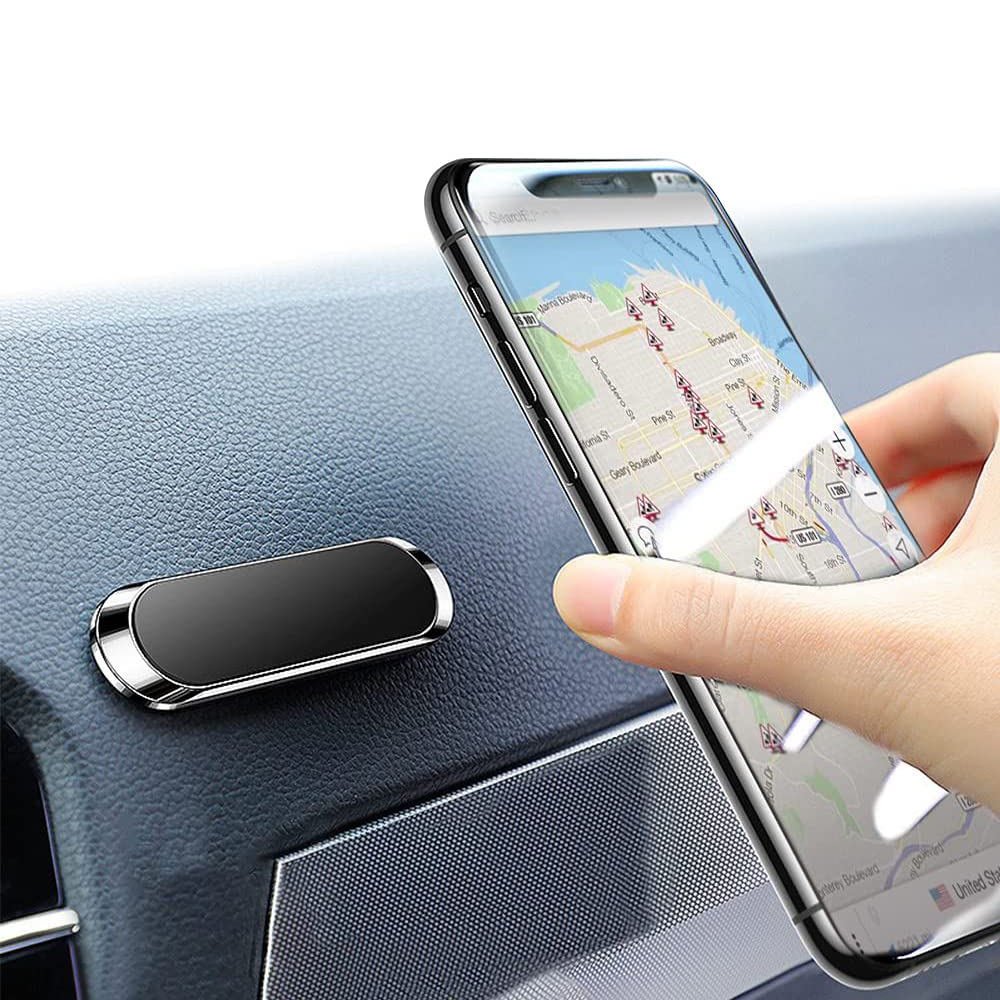 Magnetic Car Mount Multifunction Phone Holder Stand for iPhone 13 12 Pro Max Samsung S22 S21 Smartphones, Gray
