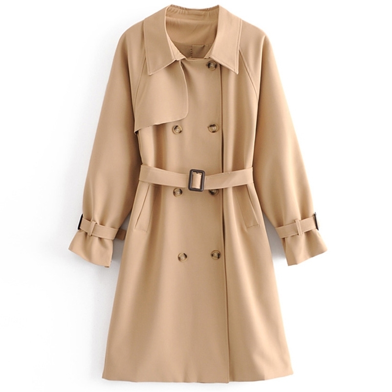 Spring Women's Long Windbreaker Lapel Double Breasted Belt Coat Female Overcoat Fashion Sleeve Autumn 210524, As the photo
Spring Women's Long Windbreaker Lapel Double Breasted Belt Coat Female Overcoat Fashion Sleeve Autumn 210524, As the photo