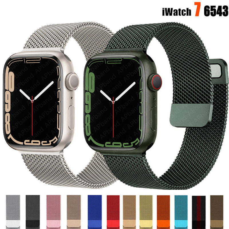 Strap For Apple watch Band 45mm 41mm 44mm 40mm 38mm 42mm Accessories Magnetic Loop smartwatch bracelet iWatch serie 3 4 5 6 se
Strap For Apple watch Band 45mm 41mm 44mm 40mm 38mm 42mm Accessories Magnetic Loop smartwatch bracelet iWatch serie 3 4 5 6 se