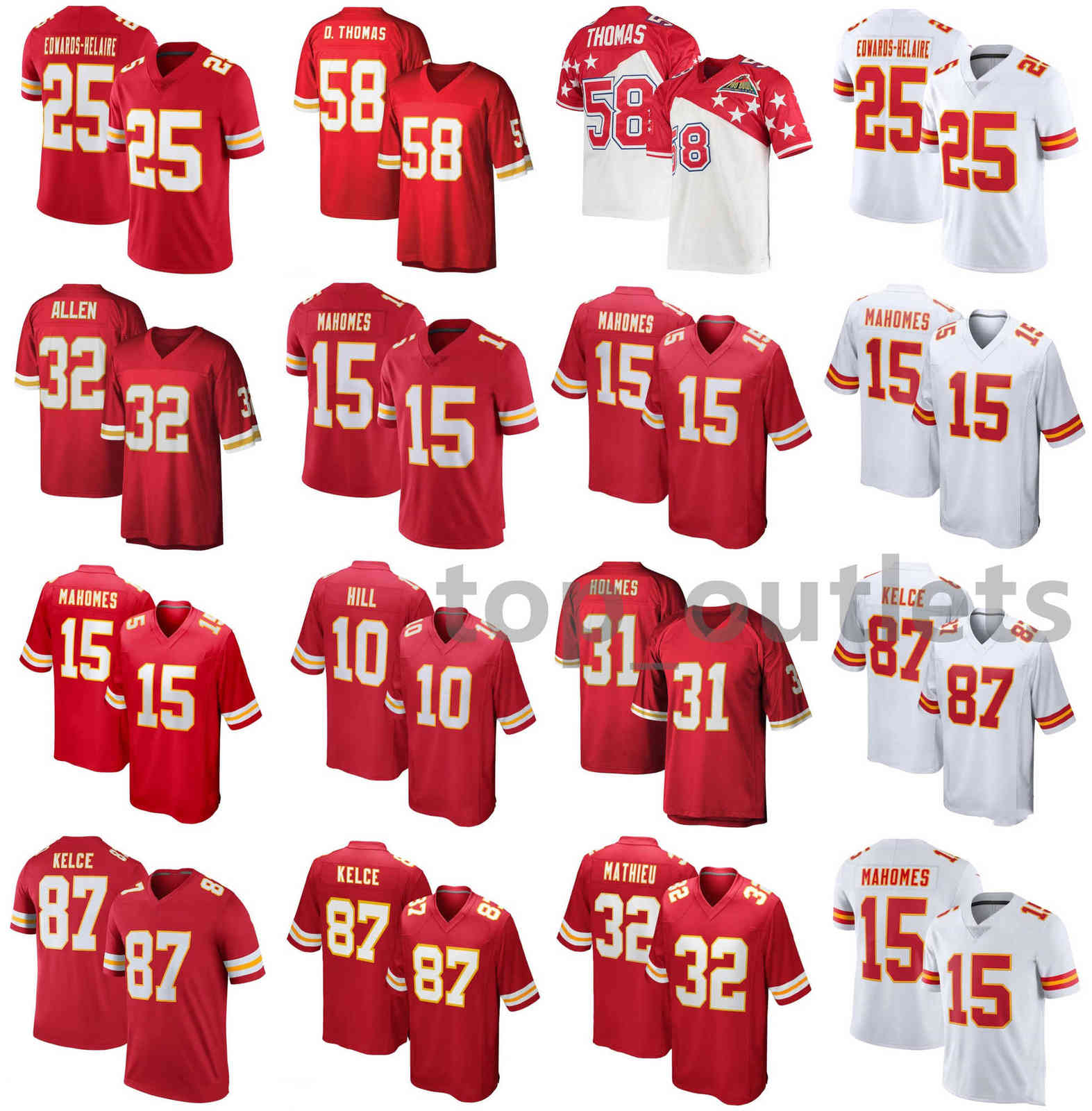 2021 Kansas City Chiefs American Football Jerseys Clyde 25 Edwards-Helaire Jersey Derrick 58 Thomas Marcus 32 Allen Patrick 15 Mahomes Stitched Breathable, As photo
2021 Kansas City Chiefs American Football Jerseys Clyde 25 Edwards-Helaire Jersey Derrick 58 Thomas Marcus 32 Allen Patrick 15 Mahomes Stitched Breathable, As photo