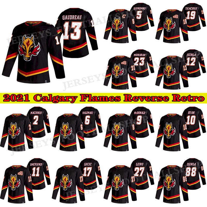 Calgary Flames Jersey 2021 Reverse Retro 13 Johnny Gaudreau 19 Matthew Tkachuk 23 Sean Monahan 5 Mark Giordano hocekey Jerseys, Black retro
Calgary Flames Jersey 2021 Reverse Retro 13 Johnny Gaudreau 19 Matthew Tkachuk 23 Sean Monahan 5 Mark Giordano hocekey Jerseys, Black retro