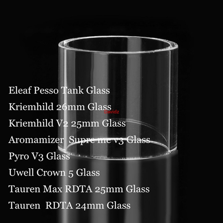 Replacement Pyrex Glass Tube For Eleaf Pesso Kriemhild 26mm V2 25mm Aromamizer Pyro V3 Crown 5 Tauren Max RDTA 24mm Tank RTA
Replacement Pyrex Glass Tube For Eleaf Pesso Kriemhild 26mm V2 25mm Aromamizer Pyro V3 Crown 5 Tauren Max RDTA 24mm Tank RTA