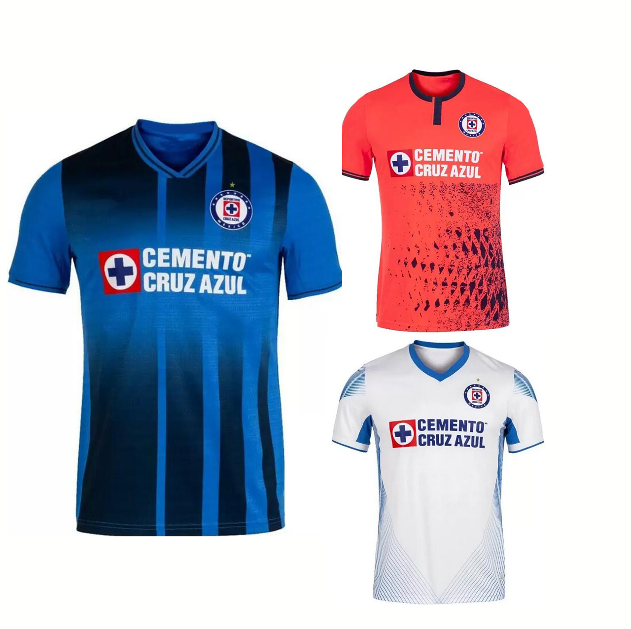 

21 22 Cruz Azul men's CAMPEONES Thai Quality Soccer Jersey training football Jersey Custom Training Customized yakuda local online store Dropshipping Accepted men, 21-22 away