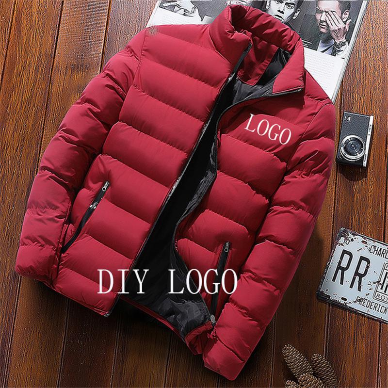 Men's Jackets Winter Custom LOGO Name Baseball Uniform Jacket Casual Thickening