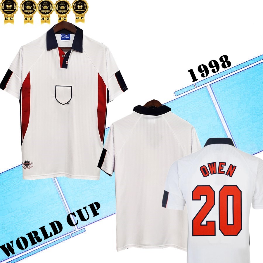 Velvet Name 1997 1998 Retro soccer jersey Home White SHEARER SHERINGHAM BECKHAM Men OWEN SCHOLES 97 98 Classic Football Shirt
Velvet Name 1997 1998 Retro soccer jersey Home White SHEARER SHERINGHAM BECKHAM Men OWEN SCHOLES 97 98 Classic Football Shirt