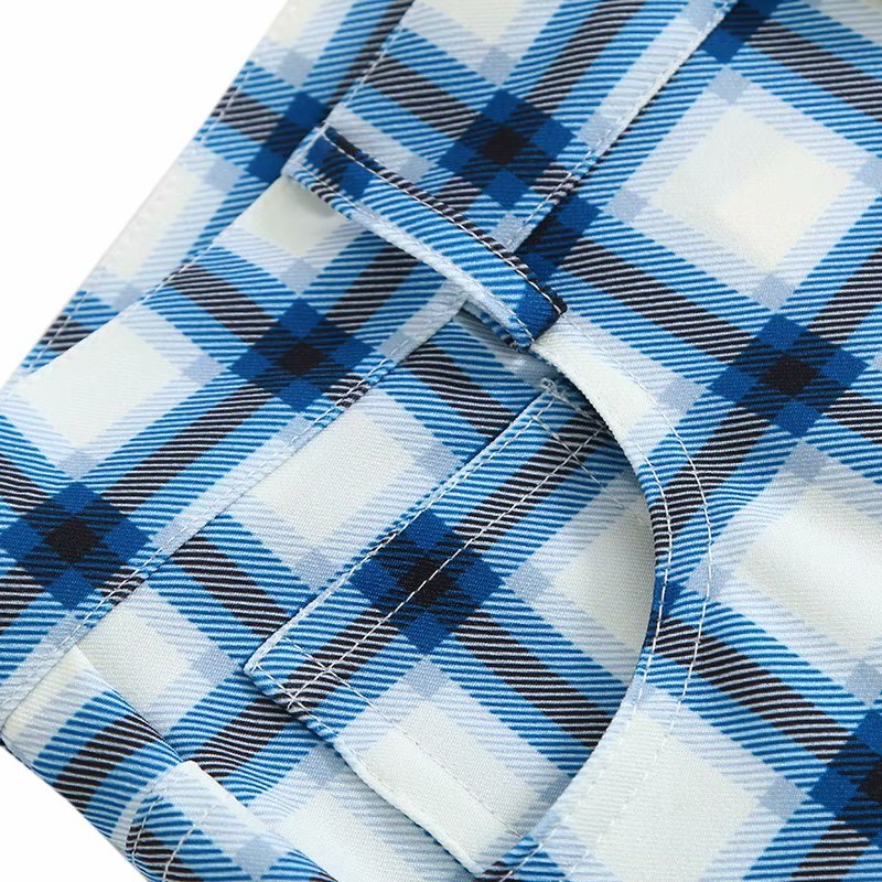 Wonder Korean Plaid Long Pants Vintage High Waist Casual Street Retro Trousers Female Straight 210510