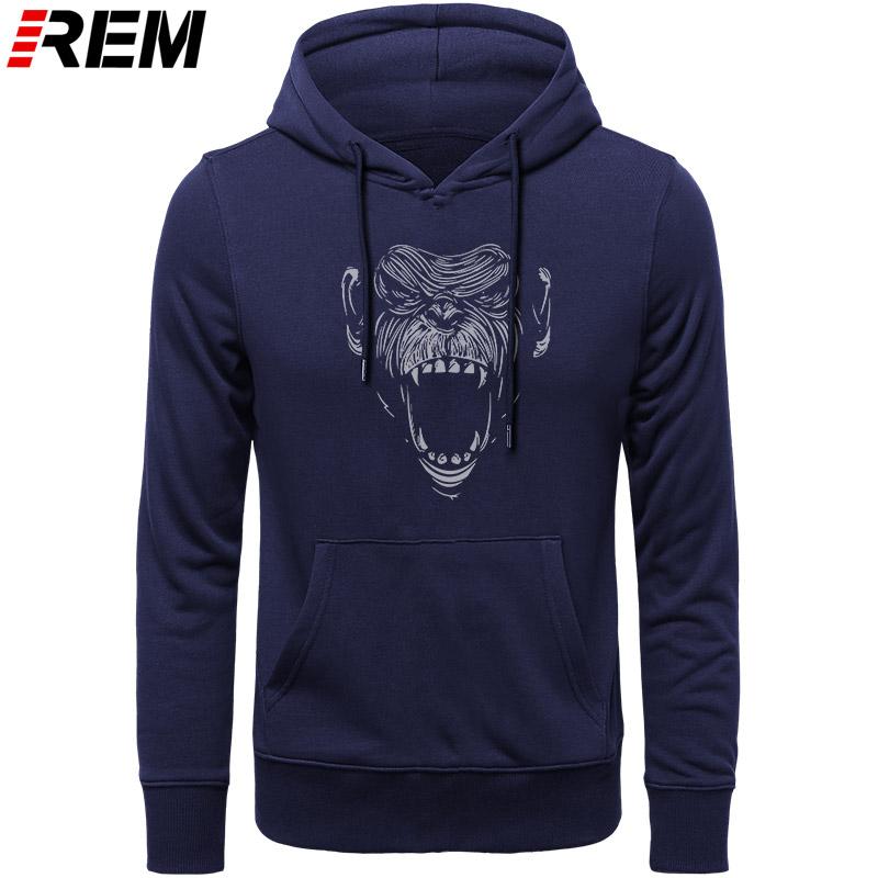 Men's Hoodies & Sweatshirts REM Hoodies, Cotton Cool Monkey Men Casual Loose Male, Black
Men's Hoodies & Sweatshirts REM Hoodies, Cotton Cool Monkey Men Casual Loose Male, Black