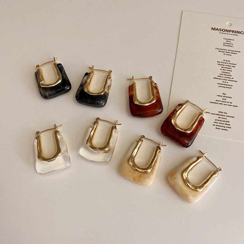 Hoop & Huggie Trendy Earring 2021 Transparent Resin Earrings Girls Geometric Irregular Metal Acrylic Jewelry Aros Mujer
Hoop & Huggie Trendy Earring 2021 Transparent Resin Earrings Girls Geometric Irregular Metal Acrylic Jewelry Aros Mujer