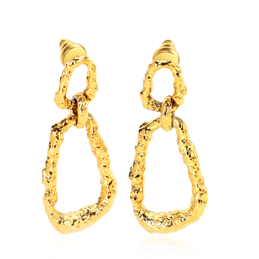 VAROLE Irregular Coarse Texture Earrings For Women Drop Earring Gold Color Fashion Jewelry Gift Kolczyki
VAROLE Irregular Coarse Texture Earrings For Women Drop Earring Gold Color Fashion Jewelry Gift Kolczyki
