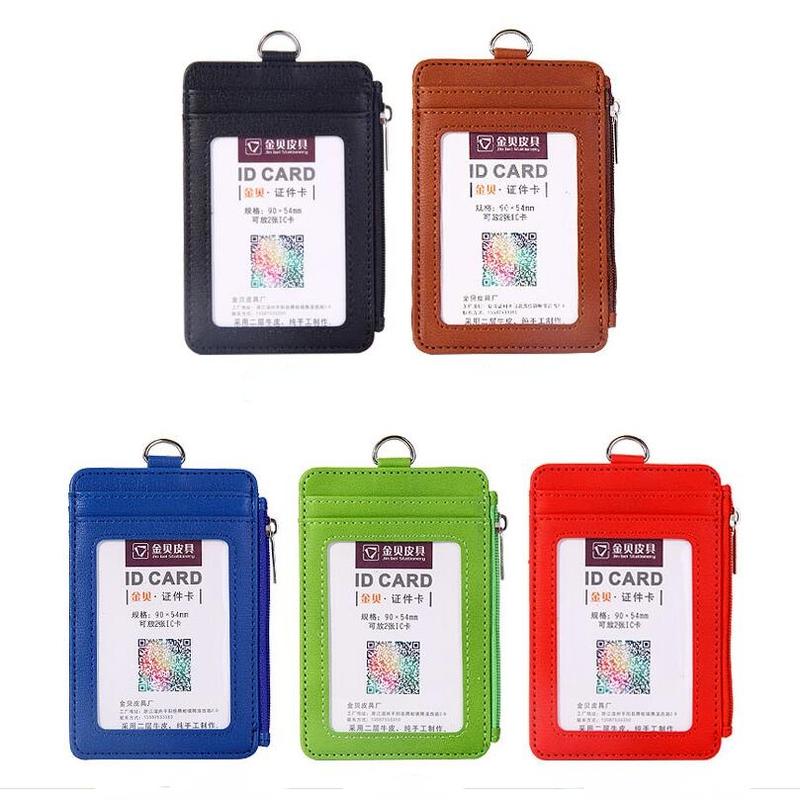 Card Holders 5 Slots PU Staff Work Cover With Retractable Lanyard Employees ID Pass Holder Sleeve Leather Pocket Wallet, Black
Card Holders 5 Slots PU Staff Work Cover With Retractable Lanyard Employees ID Pass Holder Sleeve Leather Pocket Wallet, Black