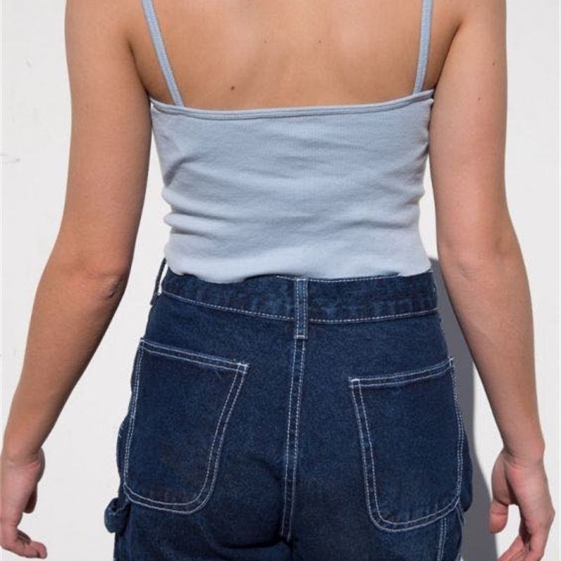 Women V-neck Cami Top With Lace Trim 210625