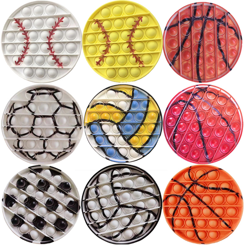 Sensory Bubbles Phone Straps Silicone Popper Baseball Volleyball Soccer Football Finger toy Decompression Toys for Kids and Adults
Sensory Bubbles Phone Straps Silicone Popper Baseball Volleyball Soccer Football Finger toy Decompression Toys for Kids and Adults