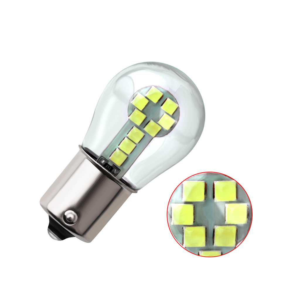 10X LED Bulbs 1156 BA15S P21W Led 1157 BAY15D P21/5W Ampoule R5W R10W 18SMD 800LM Car Fog Lights DRL Turn Signal Lamp 12V White