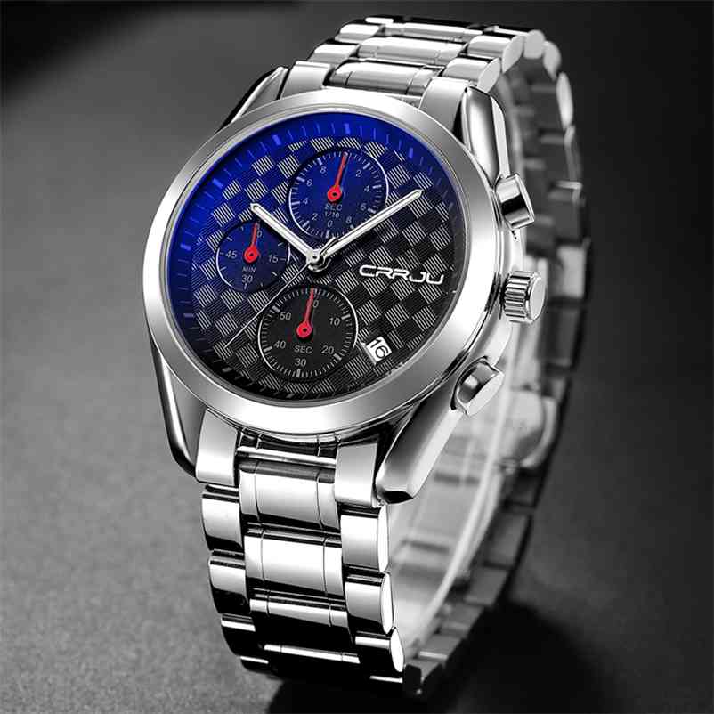 CRRJU Mens Watches Top Brand Luxury Business Stainless Steel Quartz Watch Male Sport Chronograph Clock Relogio Masculino 210608, Gold
CRRJU Mens Watches Top Brand Luxury Business Stainless Steel Quartz Watch Male Sport Chronograph Clock Relogio Masculino 210608, Gold