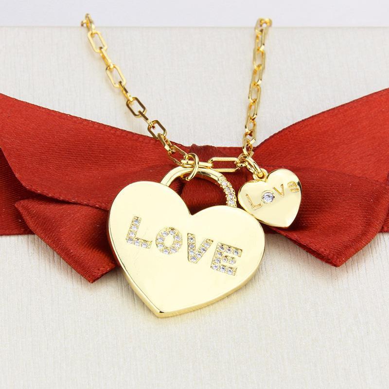 Chains ALLME Sweet Bling Rhinestone Lock Pendant Necklaces For Women Mujer Brass Gold Hollow Chunky Cuban Chain Necklace Gifts 2021
Chains ALLME Sweet Bling Rhinestone Lock Pendant Necklaces For Women Mujer Brass Gold Hollow Chunky Cuban Chain Necklace Gifts 2021