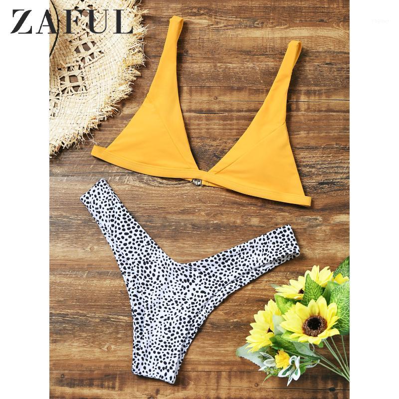 BIkini Sexy High Cut Leopard Thong Set Women's Swimsuit Straps Swimwear Padded Brazilian Biquni V-Neck SwimmingSuit, Yellow
BIkini Sexy High Cut Leopard Thong Set Women's Swimsuit Straps Swimwear Padded Brazilian Biquni V-Neck SwimmingSuit, Yellow
