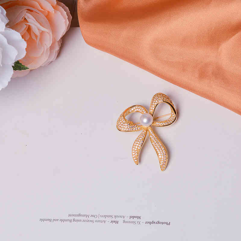 Natural Pearl Brooch High-end Female Minority Design Sense Suit 2021 Fashion Pin Accessories