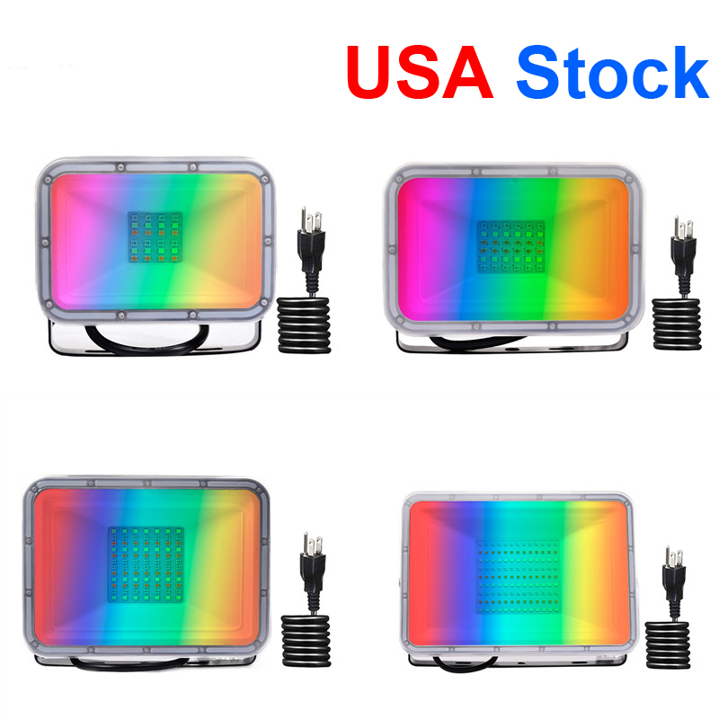Outdoor Lighting LED Floodlights 20W 30W 50W 100W AC110V RGB US Plug Memory Function 16 Colors 4 Models
Outdoor Lighting LED Floodlights 20W 30W 50W 100W AC110V RGB US Plug Memory Function 16 Colors 4 Models