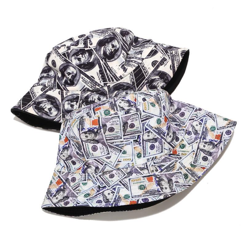 Wide Brim Hats Cotton Double Sided Creative Dollar Graffiti Bucket Hat Fisherman Outdoor Travel Sun Cap For Women 12, Style1
Wide Brim Hats Cotton Double Sided Creative Dollar Graffiti Bucket Hat Fisherman Outdoor Travel Sun Cap For Women 12, Style1