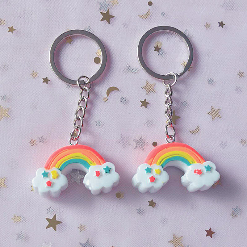 10Pieces/Lot Cute resin rainbow keychain rainbow new year small gift key chain pendant beautiful gift for girlfriend
10Pieces/Lot Cute resin rainbow keychain rainbow new year small gift key chain pendant beautiful gift for girlfriend