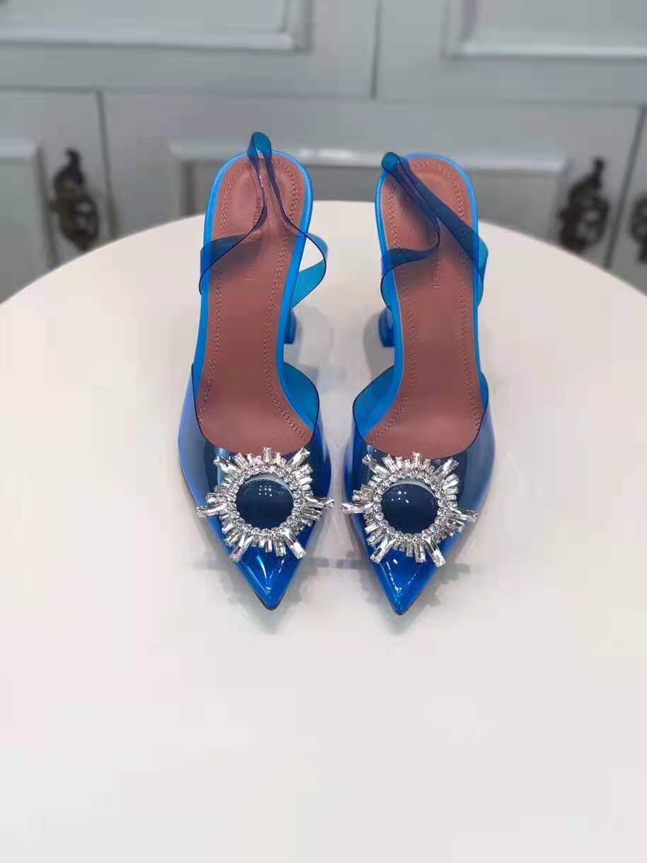 Perfect Women's Shoes Amina Muaddi Begum Glass Blue Pvc Heels Crystal Pumps Real Photos Come With
Perfect Women's Shoes Amina Muaddi Begum Glass Blue Pvc Heels Crystal Pumps Real Photos Come With