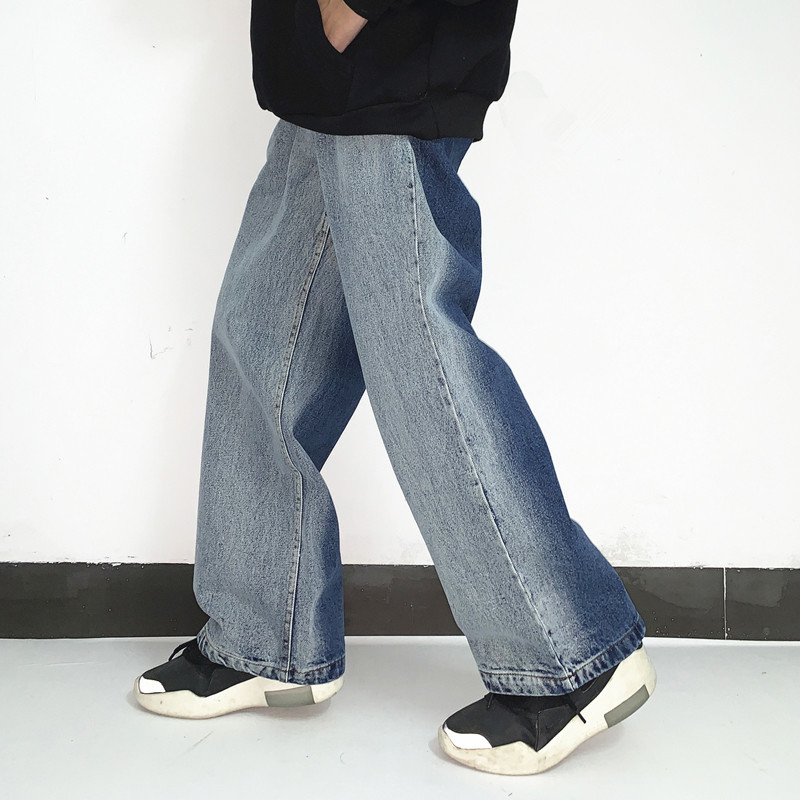 High Street Washed Color Jeans Pants Men and Women Oversize Retro Casual Denim Trousers Hip Hop Loose Track Pants, Black
High Street Washed Color Jeans Pants Men and Women Oversize Retro Casual Denim Trousers Hip Hop Loose Track Pants, Black