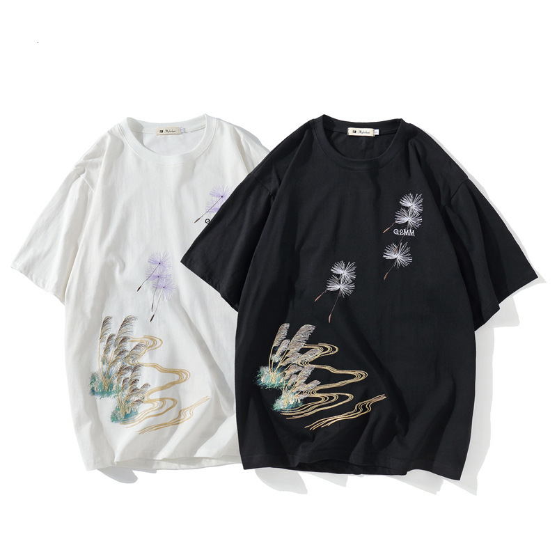 fashion t shirt chinese style dandelion embroidery lovers men's and women's guochao hip hop brand ins half sleeve, White;black
fashion t shirt chinese style dandelion embroidery lovers men's and women's guochao hip hop brand ins half sleeve, White;black