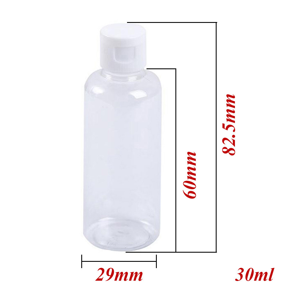 Cosmetic bottle lotion container bottle 1/4/6 pces 30/50/60/100ml