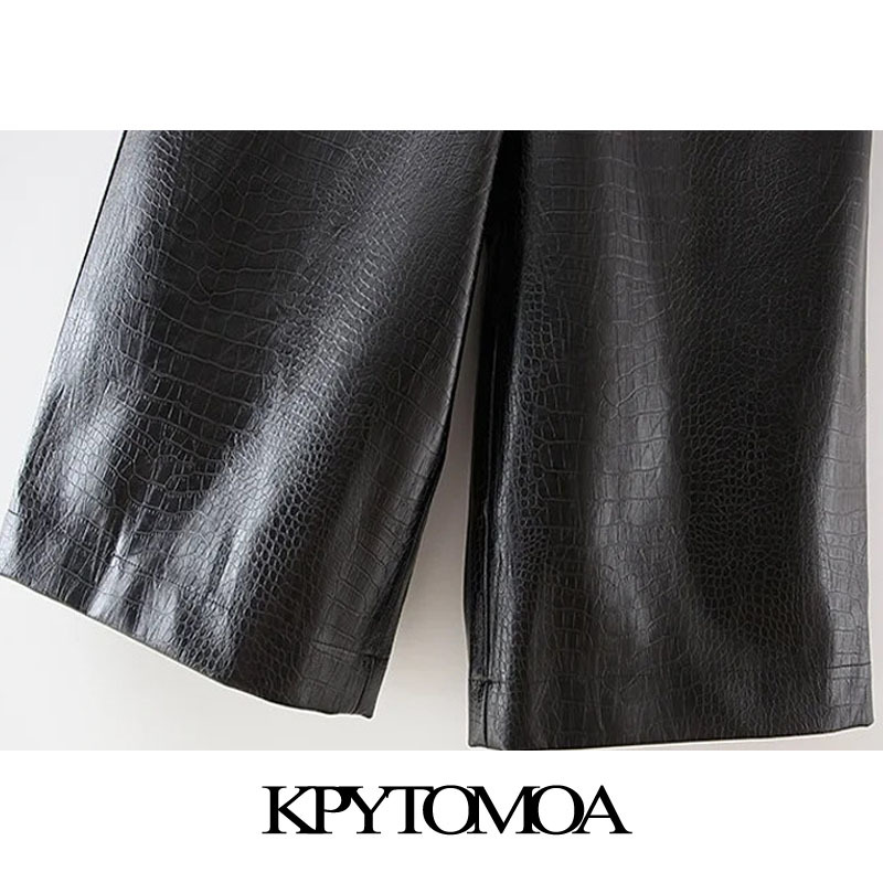 Women Fashion Side Pockets Faux Leather Bermuda Shorts High Waist Zipper Female Short Pants Mujer 210420