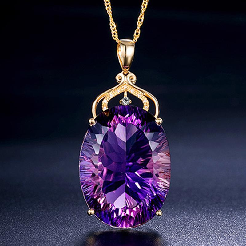 Pendant Necklaces Luxury Purple Crystal Water Drop Love Forever Necklace Wedding Engagement Fashion Jewelry Gifts
Pendant Necklaces Luxury Purple Crystal Water Drop Love Forever Necklace Wedding Engagement Fashion Jewelry Gifts