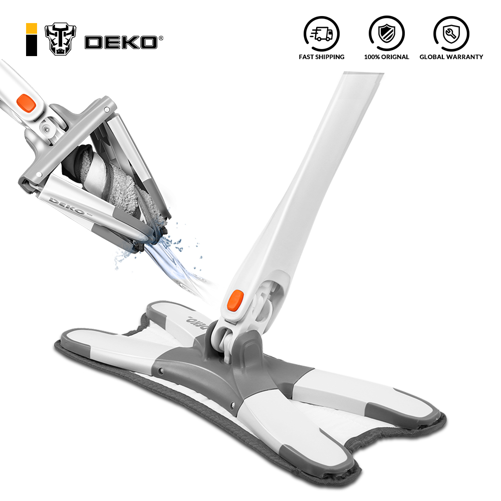 DEKO Manua Extrusion Foor Mop Easy Wringing Househod Ceaning Hand Free Washing Fat Mops With Microfiber Repace Pads
DEKO Manua Extrusion Foor Mop Easy Wringing Househod Ceaning Hand Free Washing Fat Mops With Microfiber Repace Pads