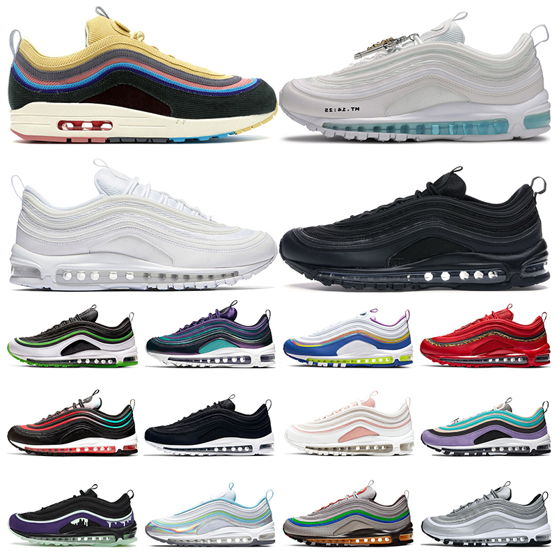 97 running shoes Triple White Black Sean Wotherspoon Bred University Red Jesus Shoe Silver Bullet Bright Citron Persian Violet men women trainer sports sneakers
97 running shoes Triple White Black Sean Wotherspoon Bred University Red Jesus Shoe Silver Bullet Bright Citron Persian Violet men women trainer sports sneakers