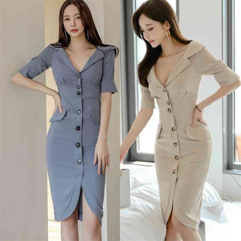 Blazers Dress for women Summer Blue Short Sleeve Korea single breasted notched Ladies Office OL Bodycon Dresses 210602, Khaki
Blazers Dress for women Summer Blue Short Sleeve Korea single breasted notched Ladies Office OL Bodycon Dresses 210602, Khaki